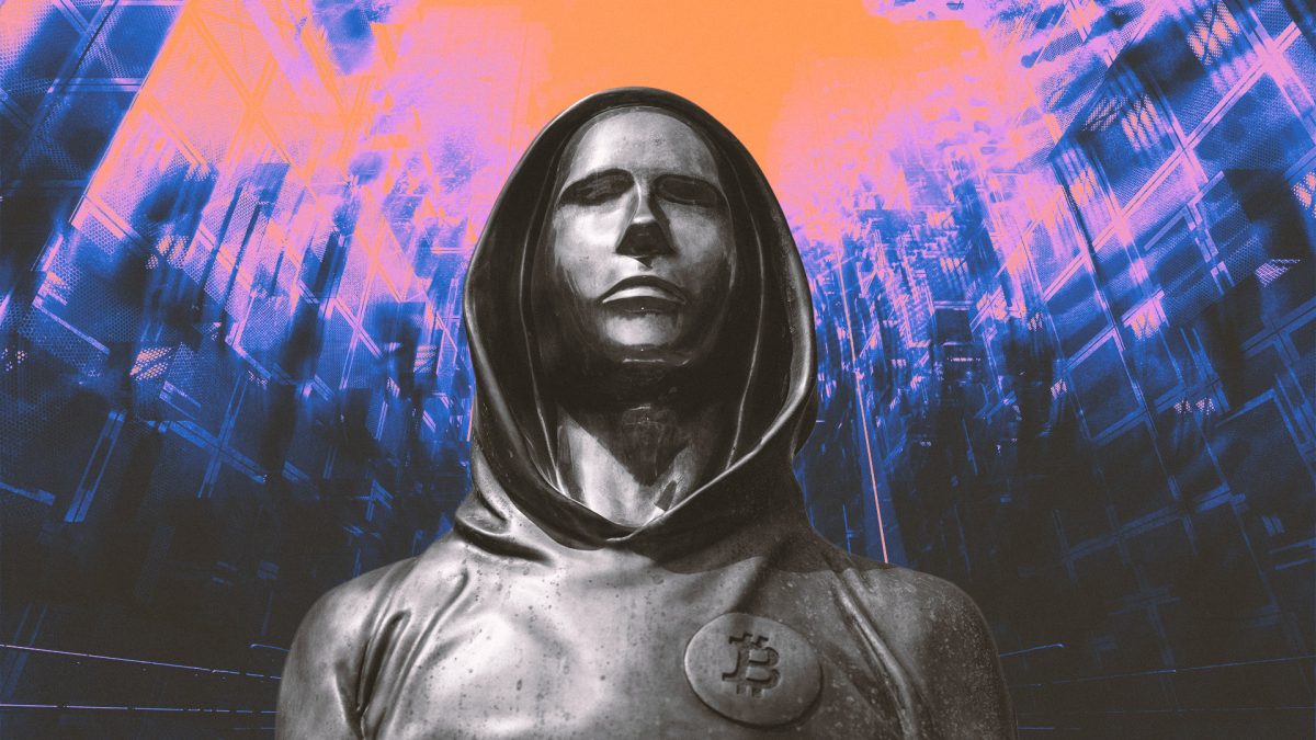 Statue de Satoshi Nakamoto récupérée à Lugano